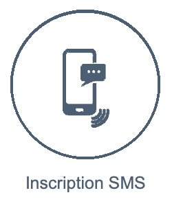 bouton accès - inscription sms